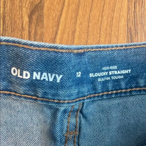 Old Navy Kids high rise slouchy straight jeans - Picture 2 of 6